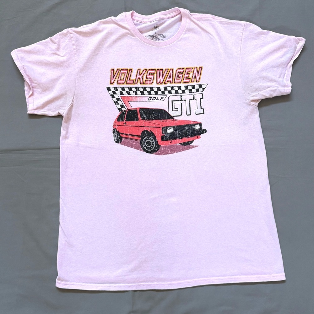 Men’s‎ Volkswagen Gti Pink Graphic T-Shirt Size Large